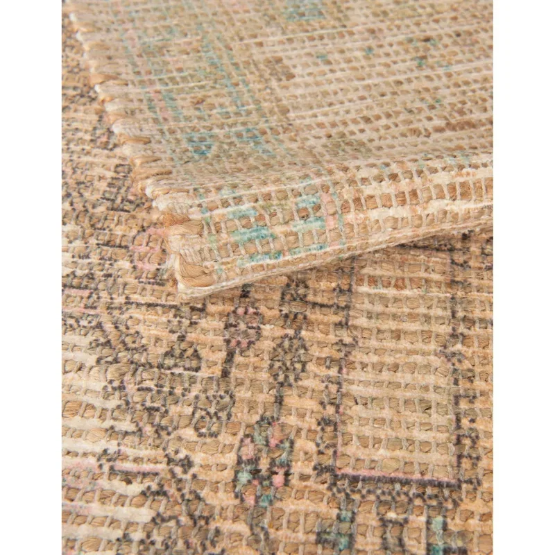 Tapete Yute y Chenille Diamante Khaki