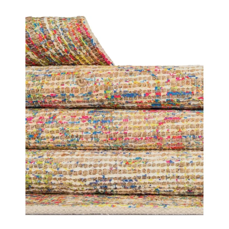 Tapete Yute y Chenille Diamante Multicolor