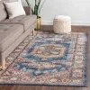 Tapete Zafiro Medallón Ornamental en Azul