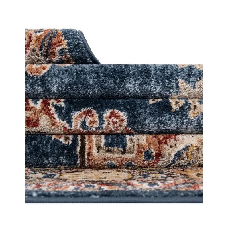 Tapete Zafiro Medallón Ornamental en Azul