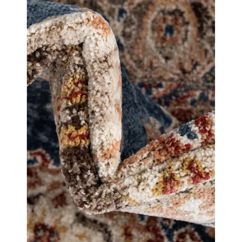 Tapete Zafiro Medallón Ornamental en Azul