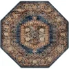 Tapete Zafiro Medallón Ornamental en Azul