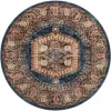 Tapete Zafiro Medallón Ornamental en Azul