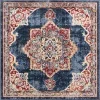 zafiro medallon floral persa en azul oscuro