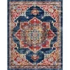 zafiro medallon floral persa en azul oscuro