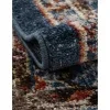 zafiro medallon floral persa en azul oscuro
