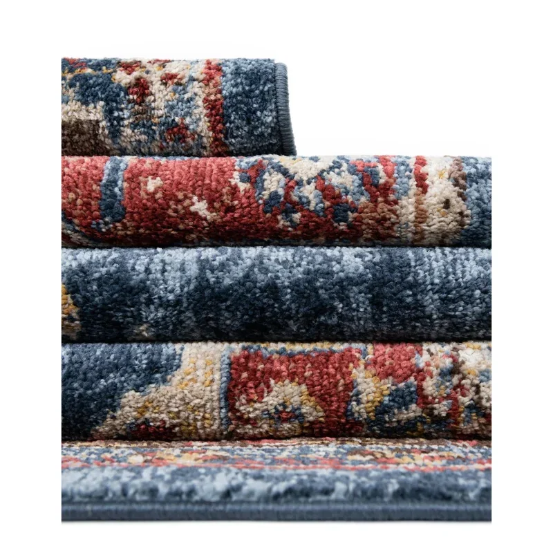 zafiro medallon floral persa en azul oscuro
