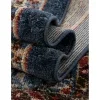 zafiro medallon floral persa en azul oscuro
