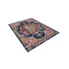 zafiro medallon floral persa en azul oscuro
