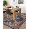 zafiro medallon floral persa en azul oscuro