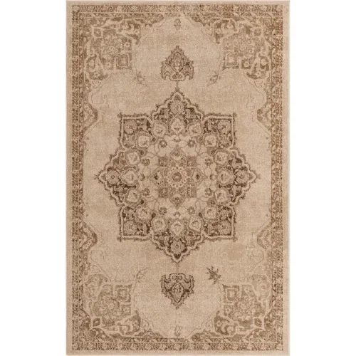 zafiro medallon floral persa en beige