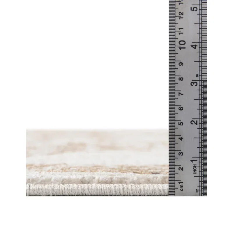 zafiro medallon floral persa en beige