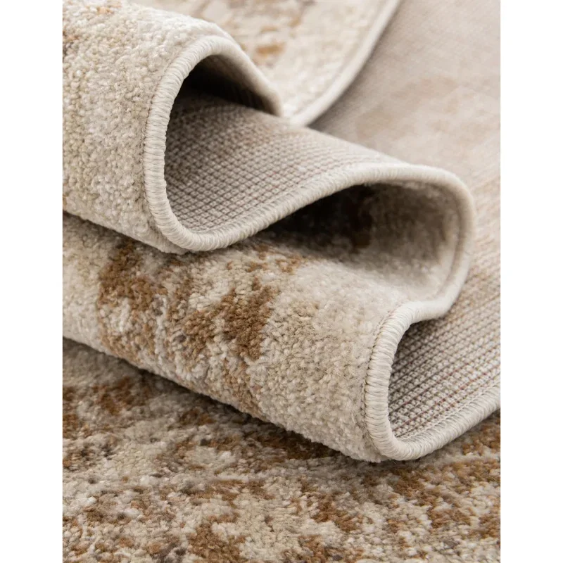 zafiro medallon floral persa en beige