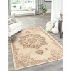 zafiro medallon floral persa en beige