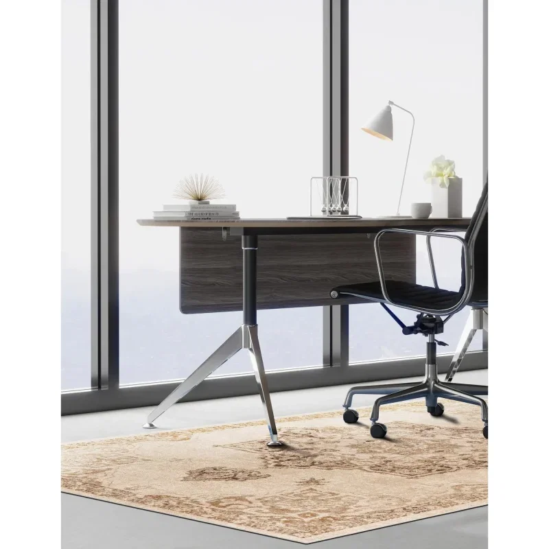 zafiro medallon floral persa en beige