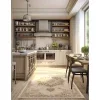 zafiro medallon floral persa en beige