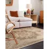 zafiro medallon floral persa en beige