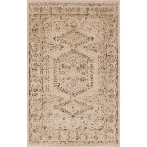 zafiro medallon geometrico abstracto en beige