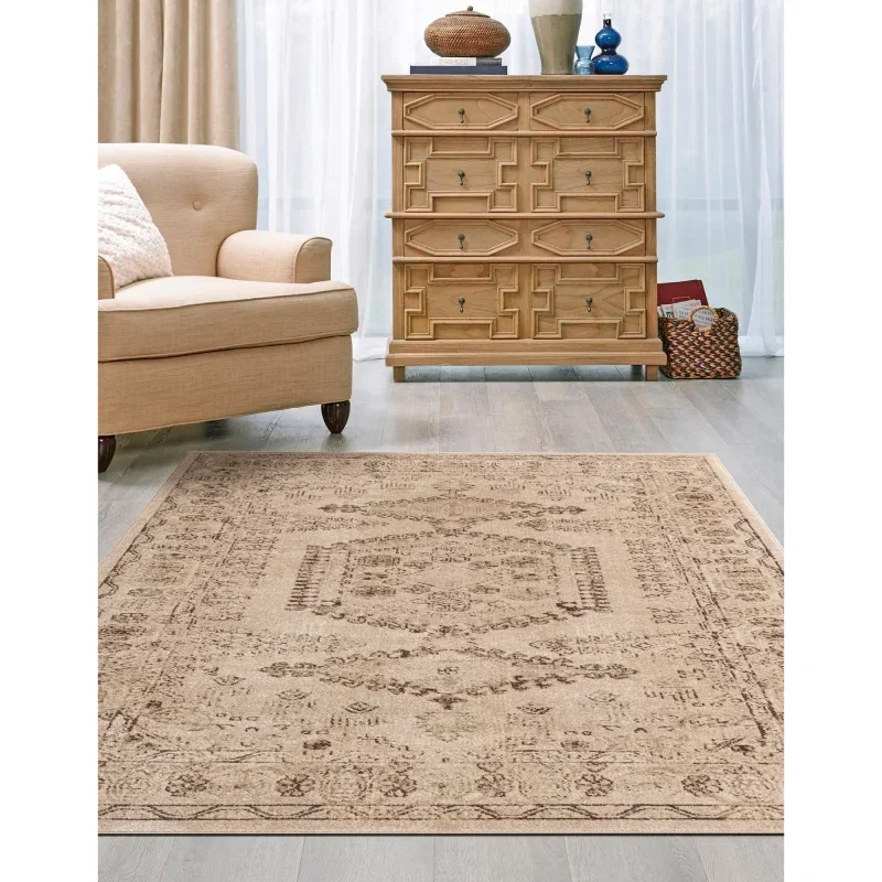 zafiro medallon geometrico abstracto en beige