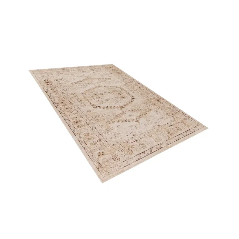 zafiro medallon geometrico abstracto en beige