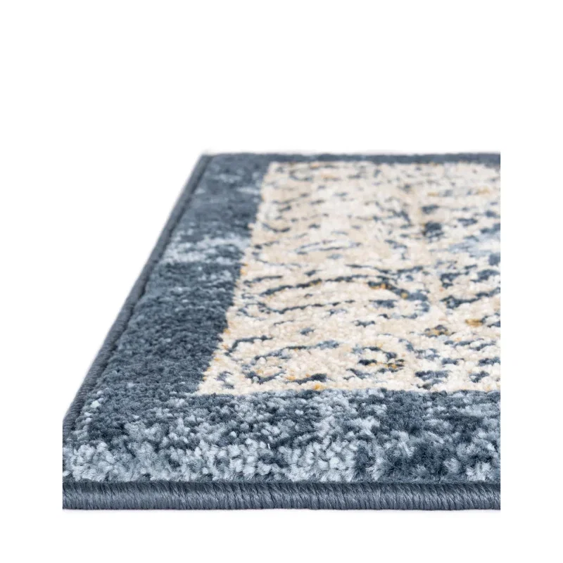 zafiro medallon geometrico en azul oscuro