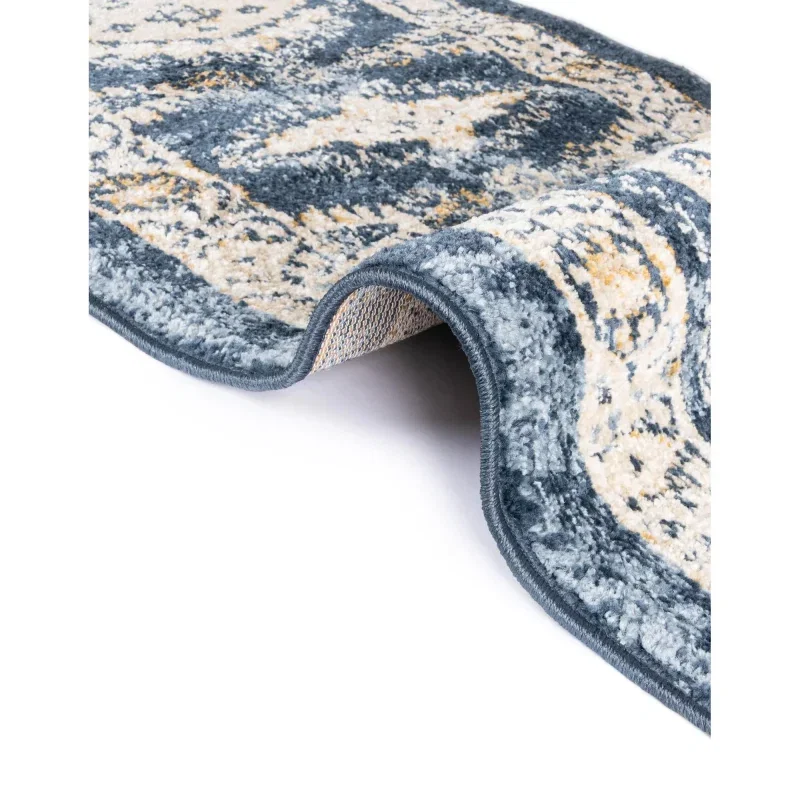 zafiro medallon geometrico en azul oscuro