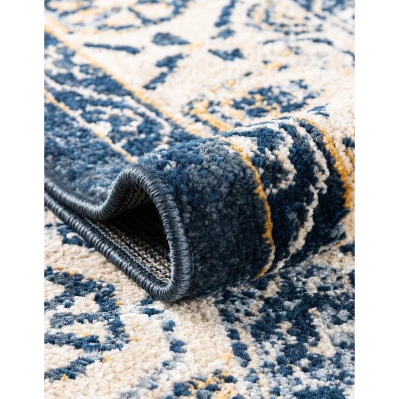 zafiro medallon geometrico en azul oscuro