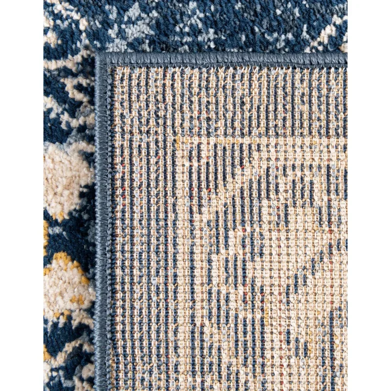 zafiro medallon geometrico en azul oscuro