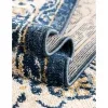 zafiro medallon geometrico en azul oscuro