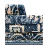 zafiro medallon geometrico en azul oscuro