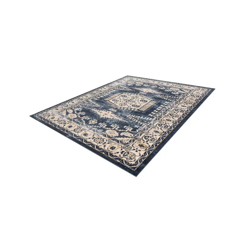 zafiro medallon geometrico en azul oscuro