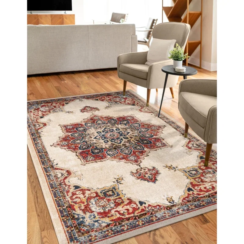 zafiro medallon geometrico en crema