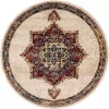 zafiro medallon geometrico en crema
