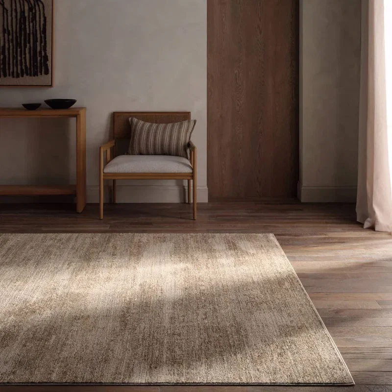 Tapete Zen Formas Fluidas en Beige Taupe