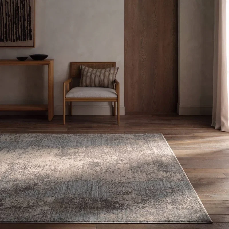 Tapete Zen Vetas de Mármol en Beige y Azul