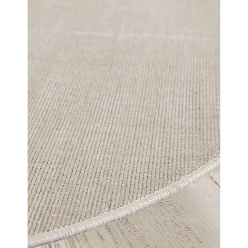 Tapete William Solido en Beige - 2.40 Redondo