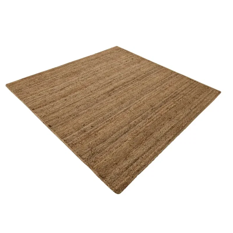 Tapete Tejido de Yute en Natural - 1.80 Cuadrado