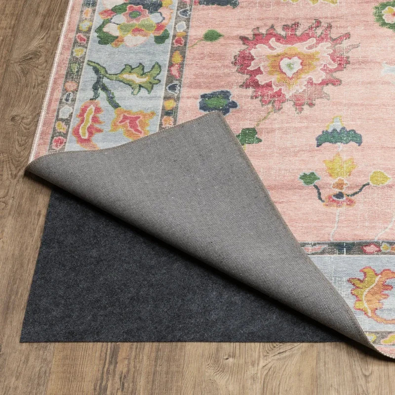 Tapete Adina Floral en Rosa con Marfil