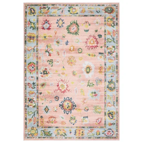 Tapete Adina Floral en Rosa con Marfil