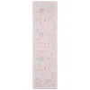 Tapete Adina Floral en Rosa Pastel con Verde