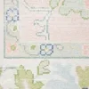 Tapete Adina Floral en Rosa Pastel con Verde