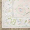 Tapete Adina Floral en Rosa Pastel con Verde