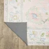 Tapete Adina Floral en Rosa Pastel con Verde