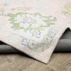 Tapete Adina Floral en Rosa Pastel con Verde