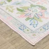 Tapete Adina Floral en Rosa Pastel con Verde