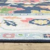 Tapete Adina Floral Vibrante en Azul Marino