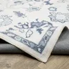 Tapete Adina Oushak en Marfil con Azul, detalle de la textura 5