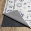 Tapete Adina Oushak en Marfil con Azul, detalle del reverso