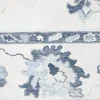 Tapete Adina Oushak en Marfil con Azul, detalle de la textura 3