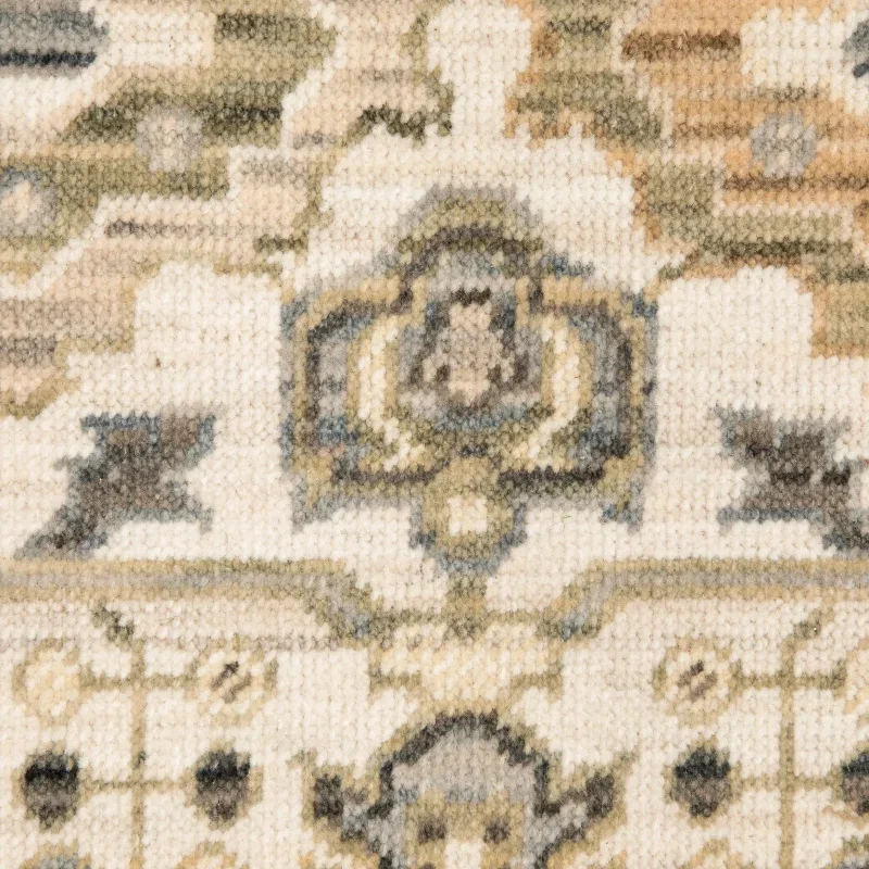 Tapete Alameda Khotan en Marfil, detalle de la textura